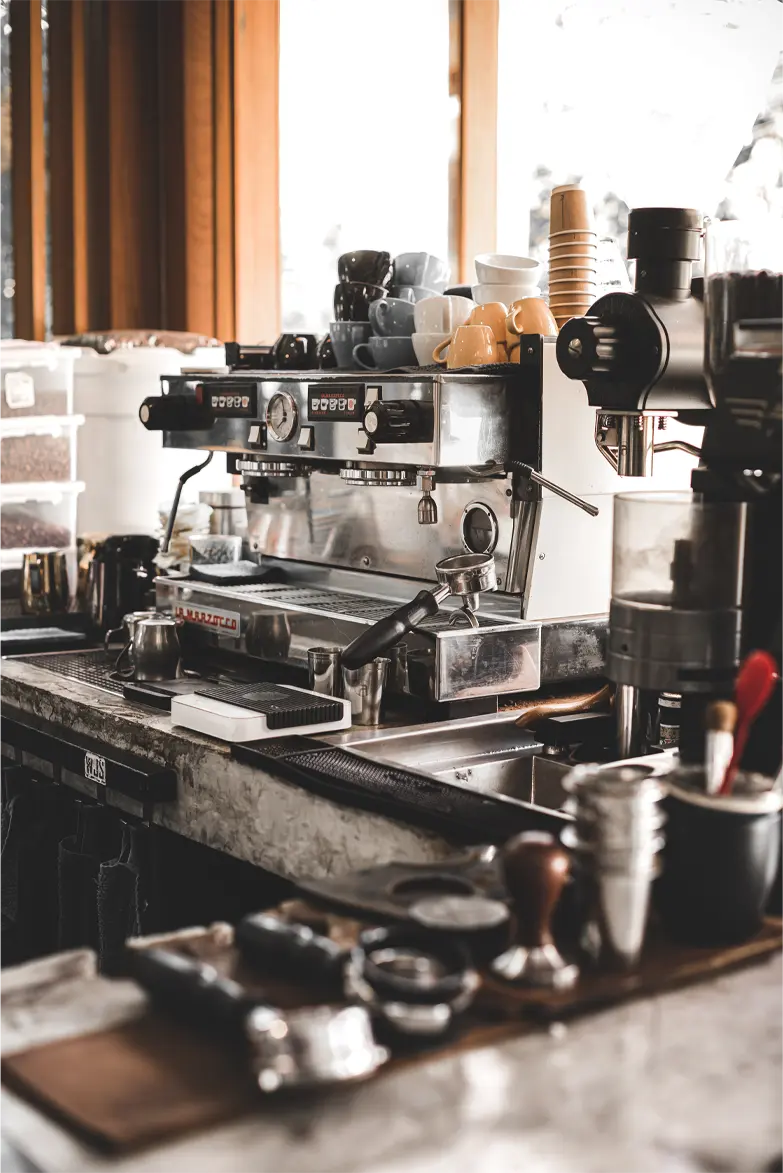 Coffee Bar Equipment & Smallwares, coffee shop floor plan design, commercial coffee bar design
